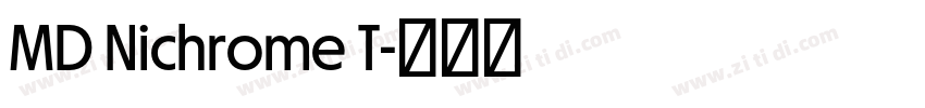 MD Nichrome T字体转换